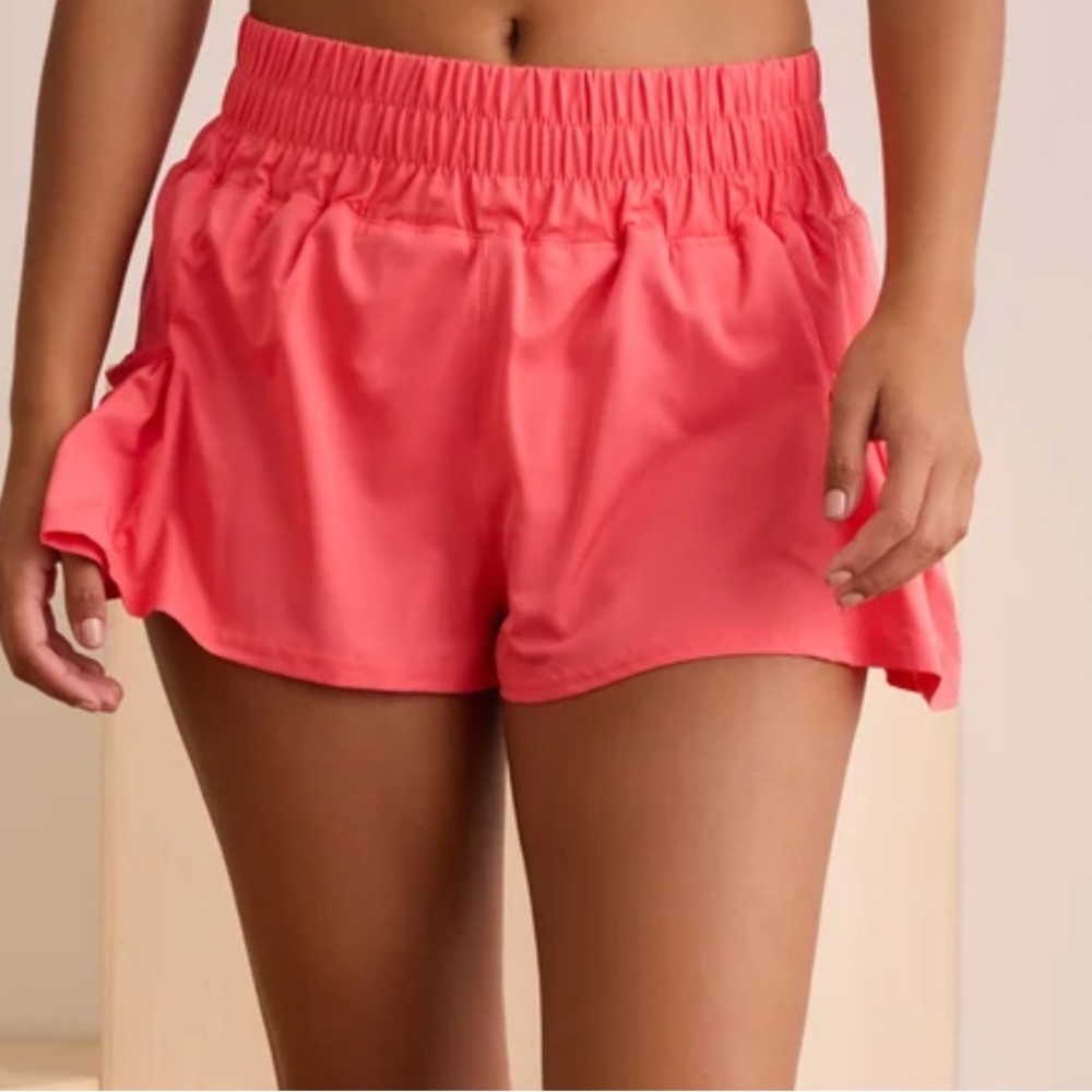 Altar’d State hot pink Ruffle Shorts NWOT